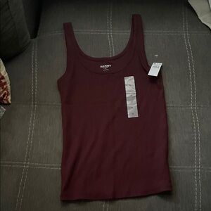 Old Navy Women's Dark maroon/burgundy Tank Top